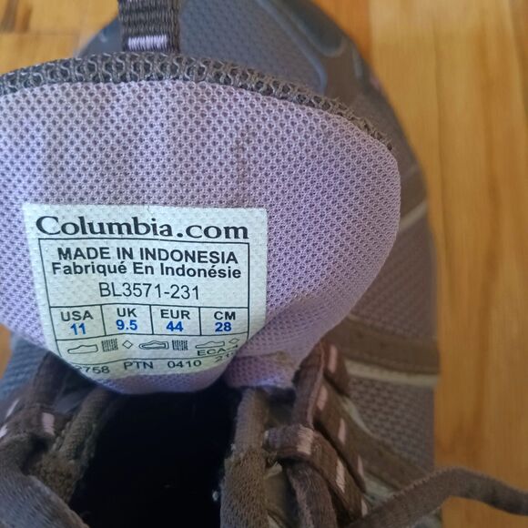 Columbia Kalbab Womens Hiking Shoe Lace Up Brown Purple BL3571-231 Size 11 - Picture 8 of 8